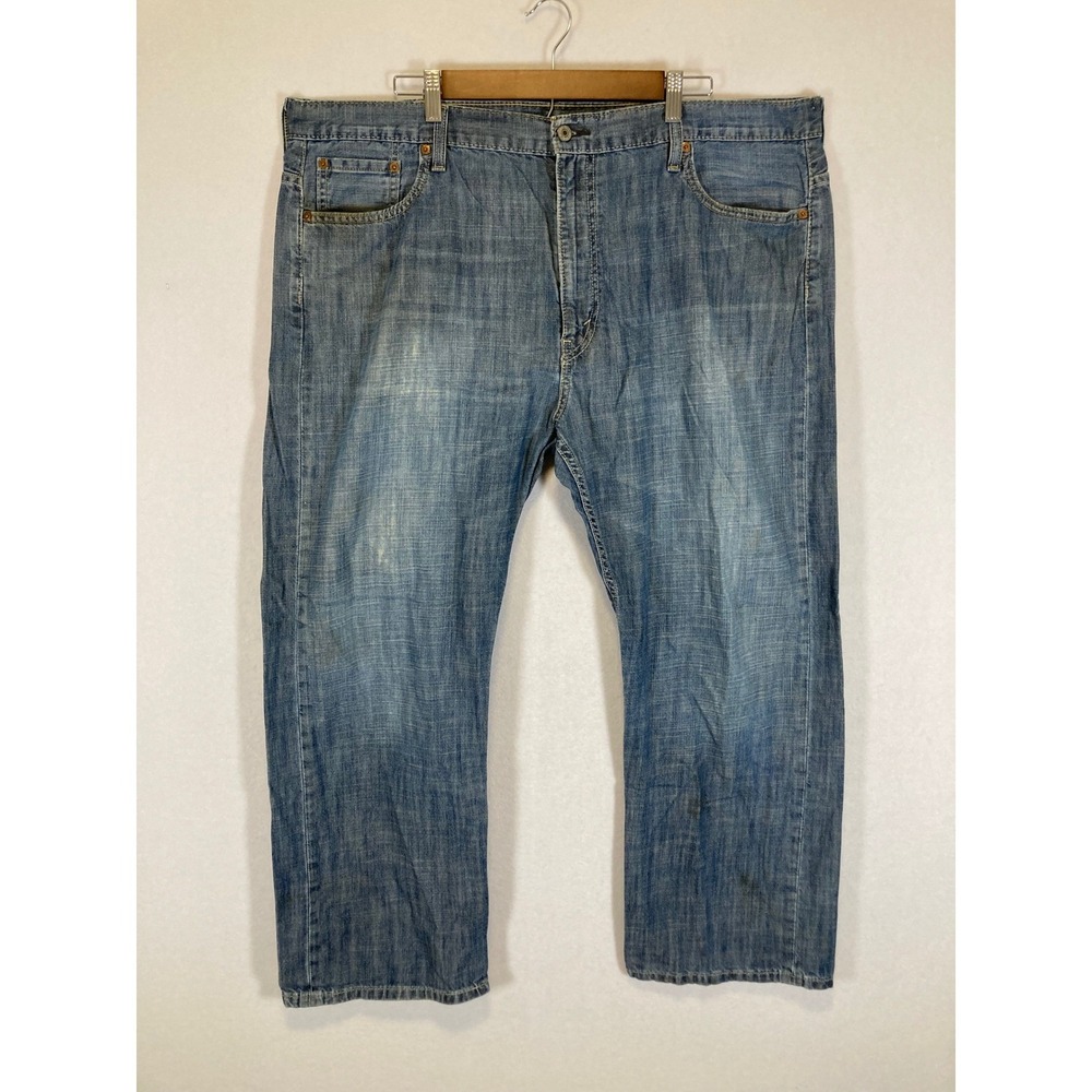 Skater Grunge Levi's 569 Mens 42x30 Blue Loose Straight Leg Denim Jeans